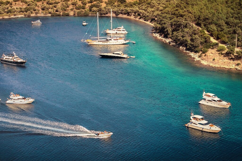 Boats Seascape Landscape See Boat 